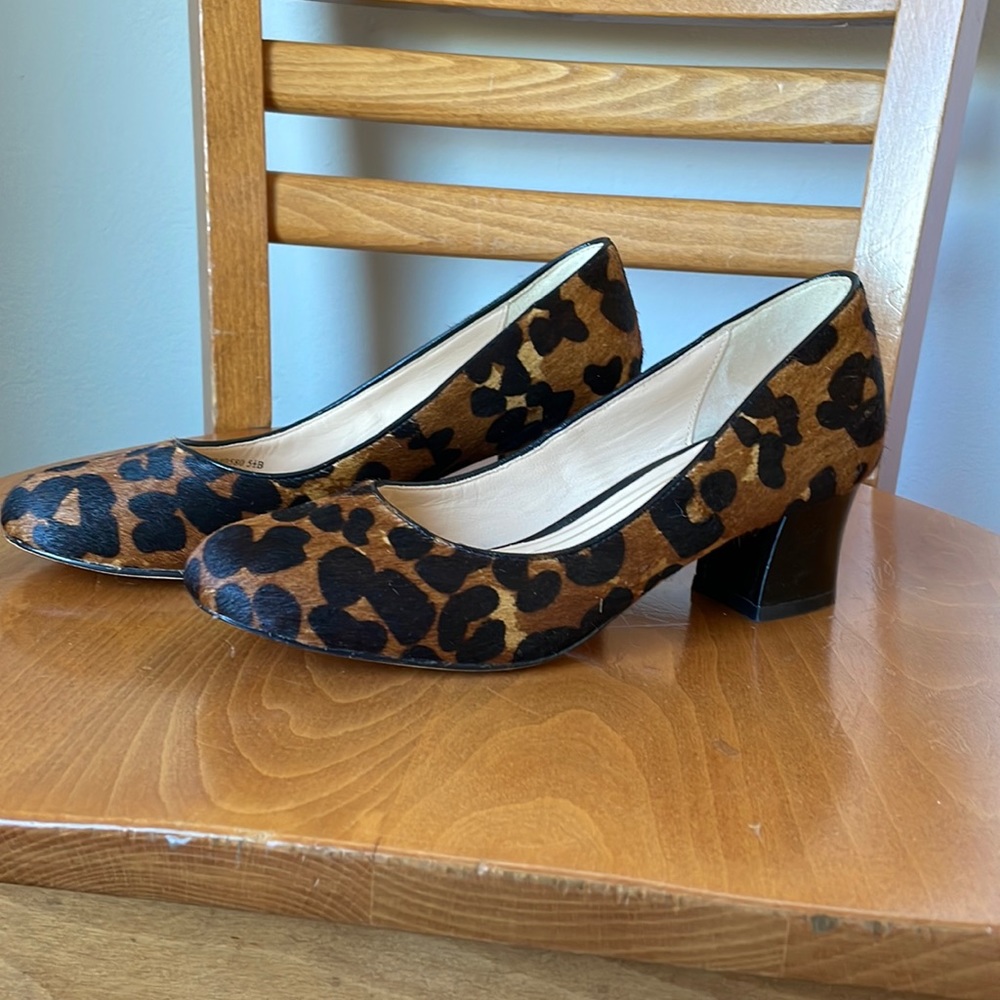 Cole Haan calf hair pumps